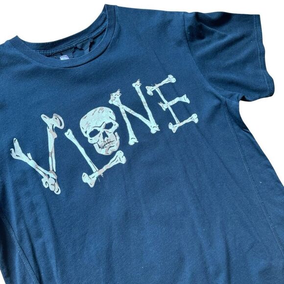 VLONE Black Skull T-Shirt Lost Bones Tee Black - Picture 4 of 8